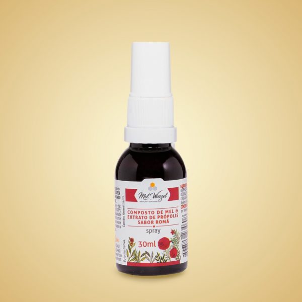 Composto de mel e extrato de própolis - Spray - Sabor Romã - 30ml - Pet